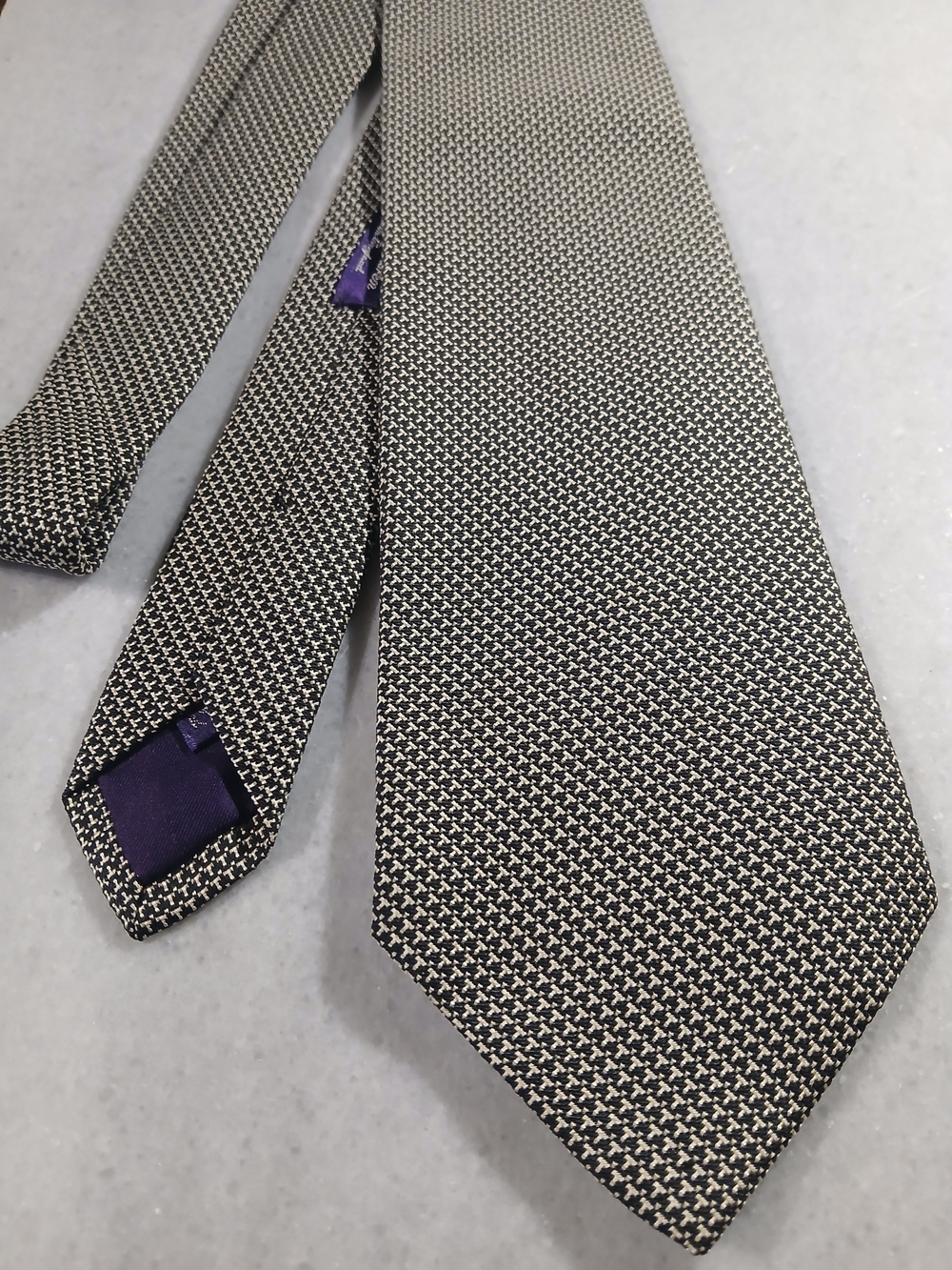Ralph Lauren Purple Label 100% Silk Tie, Made In England